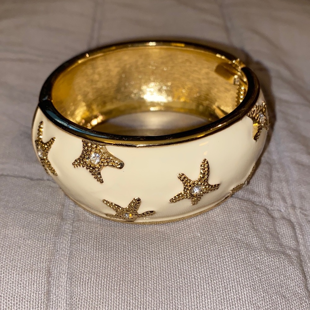 Spring cuff beach themed starfish bracelet